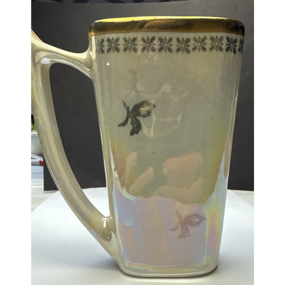 Old Karlovy Vary Czech Porcelain Hot Spring Water Sipping Cup Mug Lusterware - Picture 7 of 12